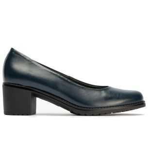 Pitillos - 104 - MARINO - Zapato de Salón Clásico Tacón Medio Azul - 1