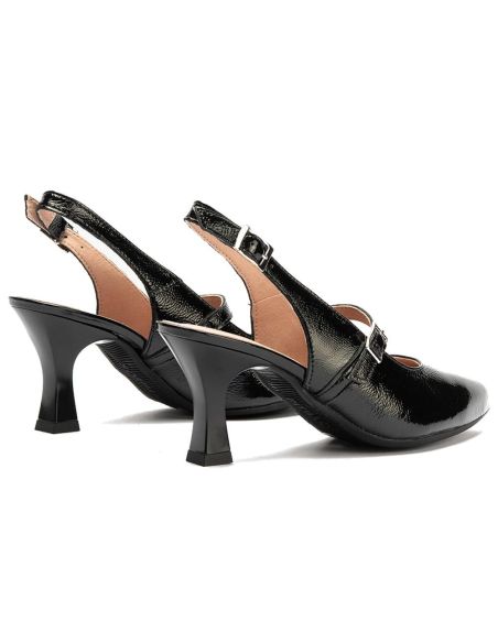 Pitillos - 11190 - NEGRO - Zapato de salón destalonado con tacón alto