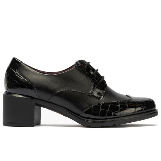 Pitillos - 11626 - NEGRO - Blucher combinado charol coco con napa Negro - 1
