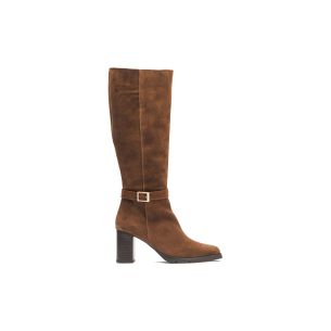 Pitillos - 30542 - MARRON - Bota Alta en Serraje Marrón - 1