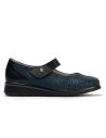 Pitillos - 11032 - MARINO - 11032 - MARINO - Zapato mercedes ancho especial en piel napa y lycra