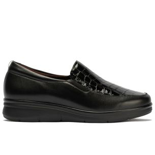 Pitillos - 11503 - NEGRO - 11503 - NEGRO - Manoletina combinada Napa con Coco Charol Negro - 1