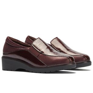 Pitillos - 11523 - BURDEOS - 11523 - BURDEOS - Gucci con elásticos combinado charol con lycra Burdeos - 1 2