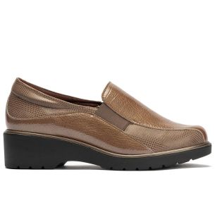 Pitillos - 11523 - TOPO - 11523 - TOPO - Gucci con elásticos combinado charol con lycra Topo - 1