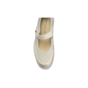 Pitillos - 20302 - BLANCO - 20302 - BLANCO - Zapato mercedes con velcro Blanco - 1 2