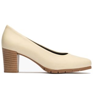 Pitillos - 100 - CREMA - 100 - CREMA - Zapato de Salón Mujer Tacón Alto con Tapas Beige - 1