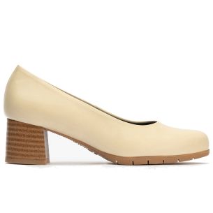 Pitillos - 101 - CREMA - 101 - CREMA - Zapato de Salón Mujer Tacón Medio con Tapas Beige - 1