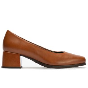 Pitillos - 103 - CUERO - 103 - CUERO - Zapato de Salón Mujer Tacón Medio Marrón Claro - 1