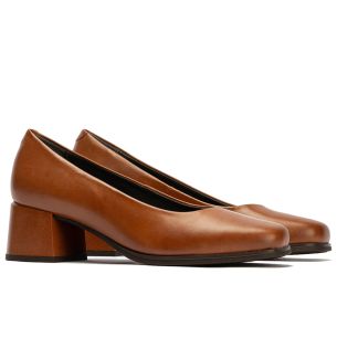 Pitillos - 103 - CUERO - 103 - CUERO - Zapato de Salón Mujer Tacón Medio Marrón Claro - 1 2