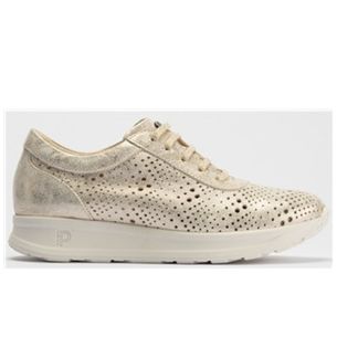 Pitillos - 10410 - ORO - 10410 - ORO - Deportivo cordones con picados mujer en piel fantasía ORO - 1