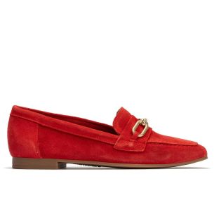 Pitillos - 10475 - ROJO - 10475 - ROJO - Mocasin con adorno metal mujer en serraje ROJO - 1