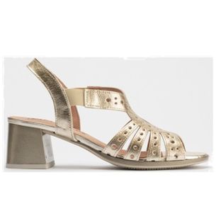 Pitillos - 10530 - ORO - 10530 - ORO - Sandalia mujer con elásticos en piel laminado ORO - 1