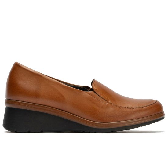 Pitillos - 106 - CUERO - 106 - CUERO - Mocasín Mujer Cuña Media Marrón Claro - 1