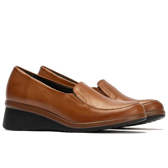 Pitillos - 106 - CUERO - 106 - CUERO - Mocasín Mujer Cuña Media Marrón Claro - 2