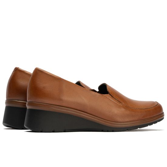 Pitillos - 106 - CUERO - 106 - CUERO - Mocasín Mujer Cuña Media Marrón Claro - 3