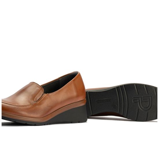 Pitillos - 106 - CUERO - 106 - CUERO - Mocasín Mujer Cuña Media Marrón Claro - 4