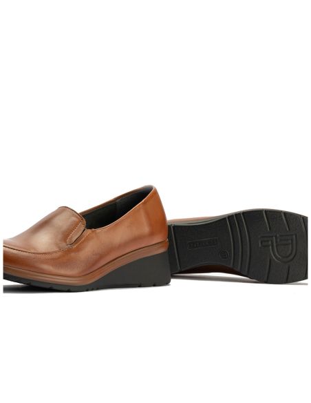 Pitillos - 106 - CUERO - 106 - CUERO - Mocasín Mujer Cuña Media Marrón Claro - 4