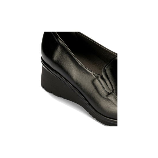 Pitillos - 106 - NEGRO - 106 - NEGRO - Mocasín Mujer Cuña Lisa Negro - 4