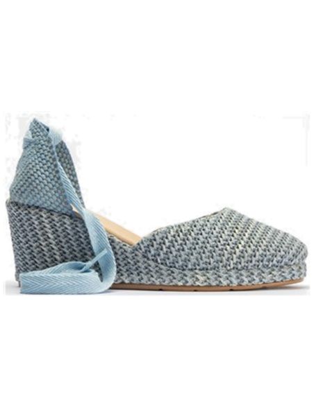 Pitillos - 10632 - KAKI - 10632 - KAKI - Valenciana mujer con cintas en rafia VERDE - 1