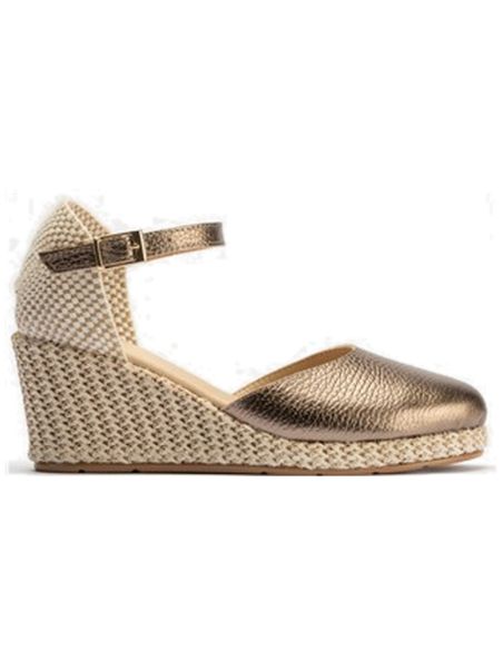 Pitillos - 10634 - ORO - 10634 - ORO - Valenciana pala mujer con hebilla en laminado ORO - 1