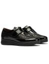 Pitillos - 10703 - NEGRO - 10703 - NEGRO - Deportivo Velcro en charol con lycra de mujer color negro - 2