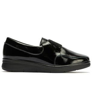 Pitillos - 10705 - NEGRO - 10705 - NEGRO - Blucher con Elástico en charol de mujer color negro - 1
