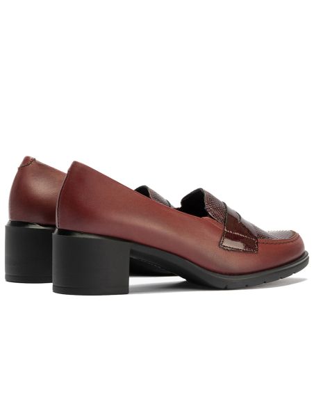 Pitillos - 10740 - BURDEOS - 10740 - BURDEOS - Mocasín con tacón de mujer color burdeos - 3