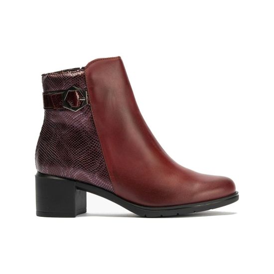 Pitillos - 10742 - BURDEOS - 10742 - BURDEOS - Botin en napa de mujer color burdeos - 1