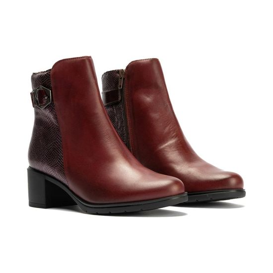Pitillos - 10742 - BURDEOS - 10742 - BURDEOS - Botin en napa de mujer color burdeos - 2