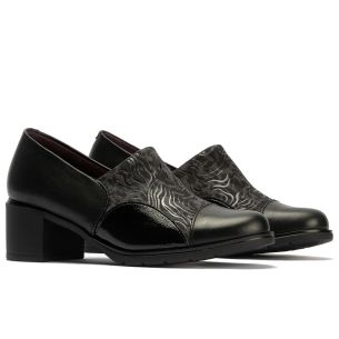 Pitillos - 10743 - NEGRO - 10743 - NEGRO - Abotinado Lycra con tacón de mujer color negro - 1 2