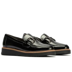 Pitillos - 10760 - NEGRO - 10760 - NEGRO - Mocasín en Charol de mujer color negro - 1 2