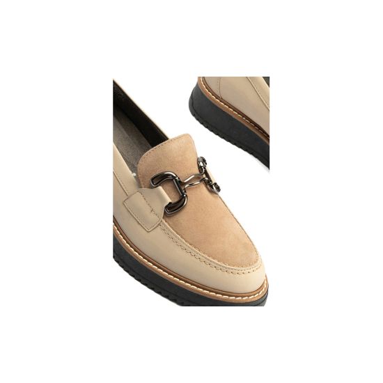 Pitillos - 10763 - PIEDRA - 10763 - PIEDRA - Mocasín Combinado Ante de mujer color piedra - 4