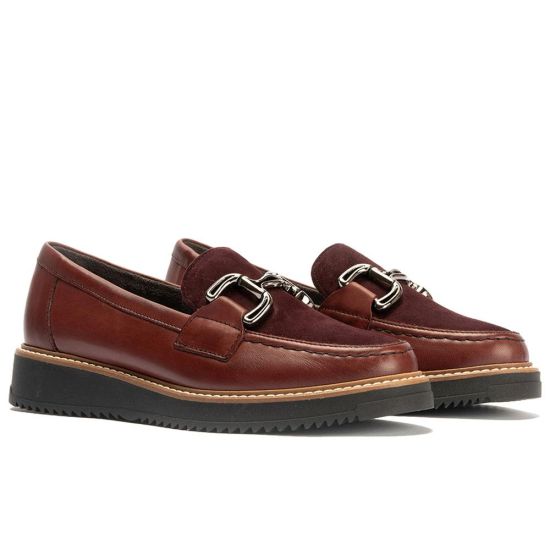 Pitillos - 10763 - BURDEOS - 10763 - BURDEOS - Mocasín Combinado Ante de mujer color burdeos - 2