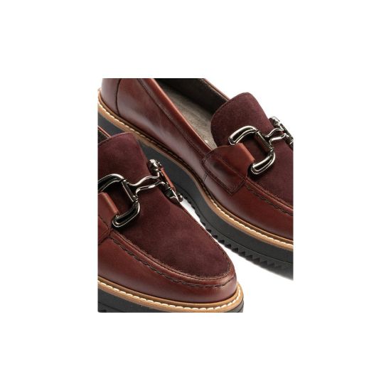 Pitillos - 10763 - BURDEOS - 10763 - BURDEOS - Mocasín Combinado Ante de mujer color burdeos - 4