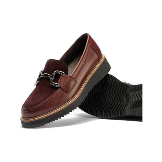 Pitillos - 10763 - BURDEOS - 10763 - BURDEOS - Mocasín Combinado Ante de mujer color burdeos - 5