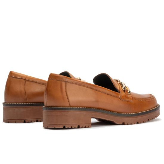Pitillos - 10775 - CUERO - 10775 - CUERO - Mocasín en Napa con adorno de mujer color cuero - 3