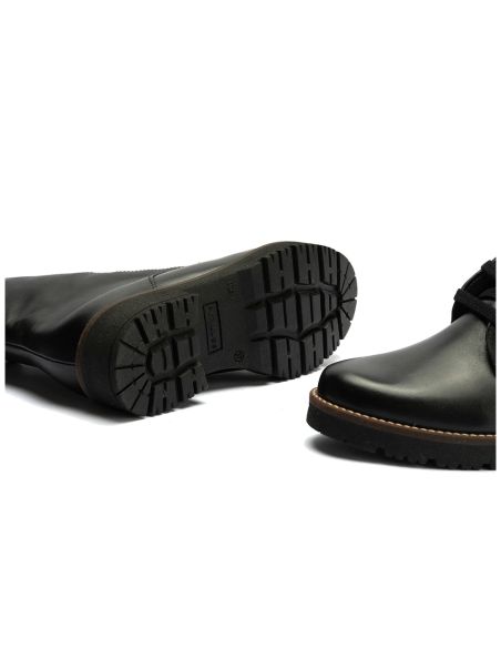 Pitillos - 10779 - NEGRO - 10779 - NEGRO - Botín Militar en Napa con cordones de mujer color negro - 6