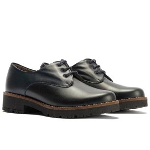 Pitillos - 10781 - MARINO - 10781 - MARINO - Blucher en Napa con cordones de mujer color marino - 1 2
