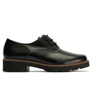 Pitillos - 10781 - NEGRO - 10781 - NEGRO - Blucher en Napa con cordones de mujer color negro - 1