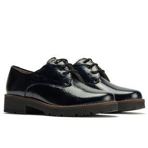 Pitillos - 10782 - MARINO - 10782 - MARINO - Blucher en Charol con cordones de mujer color marino - 1 2