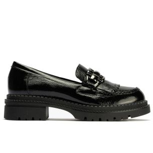 Pitillos - 10790 - NEGRO - 10790 - NEGRO - Mocasín con Flecos en Charol de mujer color negro - 1
