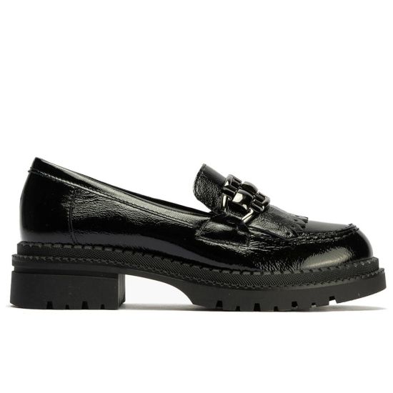 Pitillos - 10790 - NEGRO - 10790 - NEGRO - Mocasín con Flecos en Charol de mujer color negro - 1