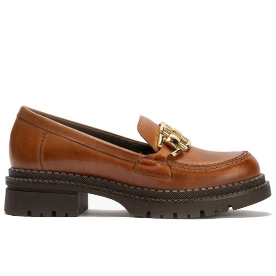 Pitillos - 10795 - CUERO - 10795 - CUERO - Mocasín en Napa con adorno de mujer color cuero - 1