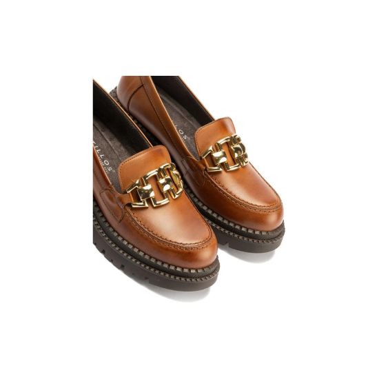 Pitillos - 10795 - CUERO - 10795 - CUERO - Mocasín en Napa con adorno de mujer color cuero - 4