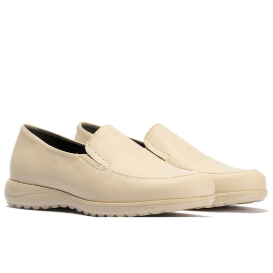 Pitillos - 108 - CREMA - 108 - CREMA - Mocasín Mujer Cuña Baja Beige - 3