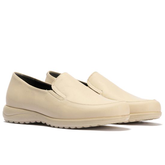 Pitillos - 108 - CREMA - 108 - CREMA - Mocasín Mujer Cuña Baja Beige - 4