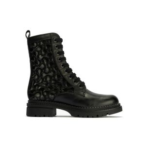 Pitillos - 10802 - NEGRO - 10802 - NEGRO - Botin Militar con Nylon con cremallera de mujer color negro - 1