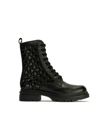 Pitillos - 10802 - NEGRO - 10802 - NEGRO - Botin Militar con Nylon con cremallera de mujer color negro - 1