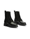 Pitillos - 10802 - NEGRO - 10802 - NEGRO - Botin Militar con Nylon con cremallera de mujer color negro - 2