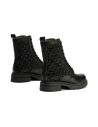 Pitillos - 10802 - NEGRO - 10802 - NEGRO - Botin Militar con Nylon con cremallera de mujer color negro - 3